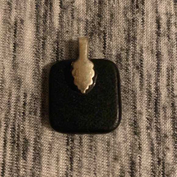 Vintage Y2K Ombré Blue Square Art Glass Pendant for Necklace Costume Jewelry - Picture 6 of 15